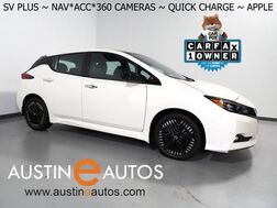 2025_Nissan_LEAF SV PLUS_*PROPILOT ASSIST, NAVIGATION, 360 VIEW CAMERAS, SAFETY ALERTS, ADAPTIVE CRUISE, HEATED SEATS/STEERING WHEEL, QUICK CHARGE, BLACK ALLOY WHEELS, APPLE CARPLAY_ Round Rock TX
