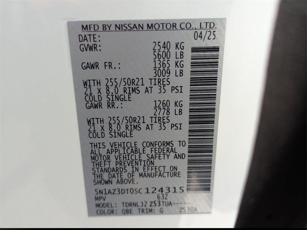 2025 Nissan Murano Platinum Kennesaw GA