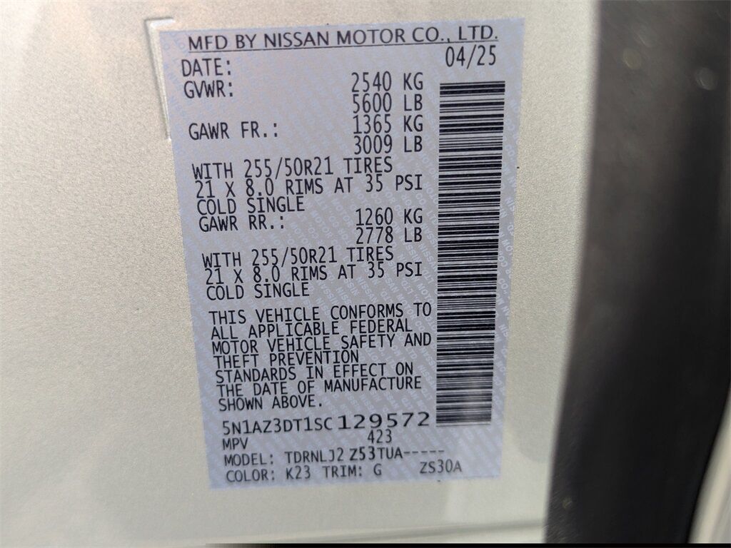 2025 Nissan Murano Platinum Kennesaw GA