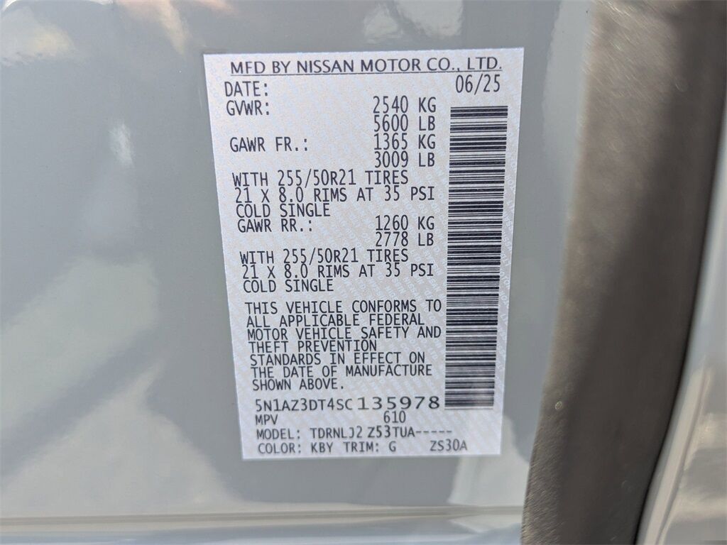 2025 Nissan Murano Platinum Kennesaw GA