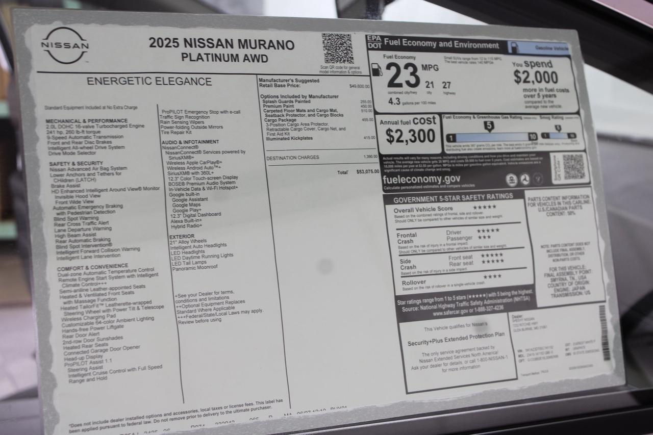 2025 Nissan Murano Platinum Manassas VA