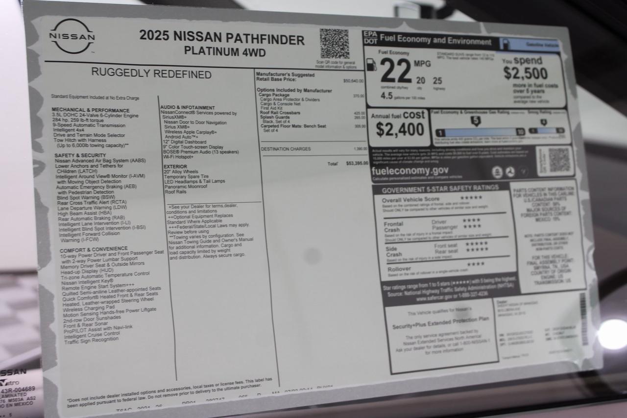 2025 Nissan Pathfinder Platinum Manassas VA