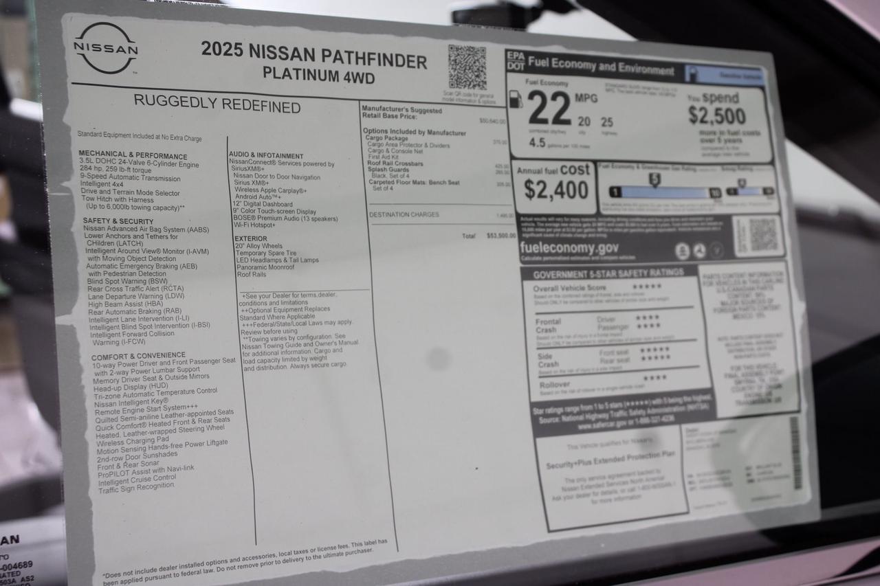 2025 Nissan Pathfinder Platinum Manassas VA