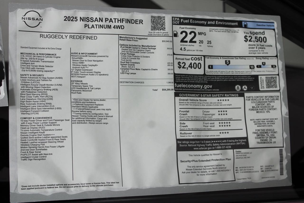 2025 Nissan Pathfinder Platinum Manassas VA