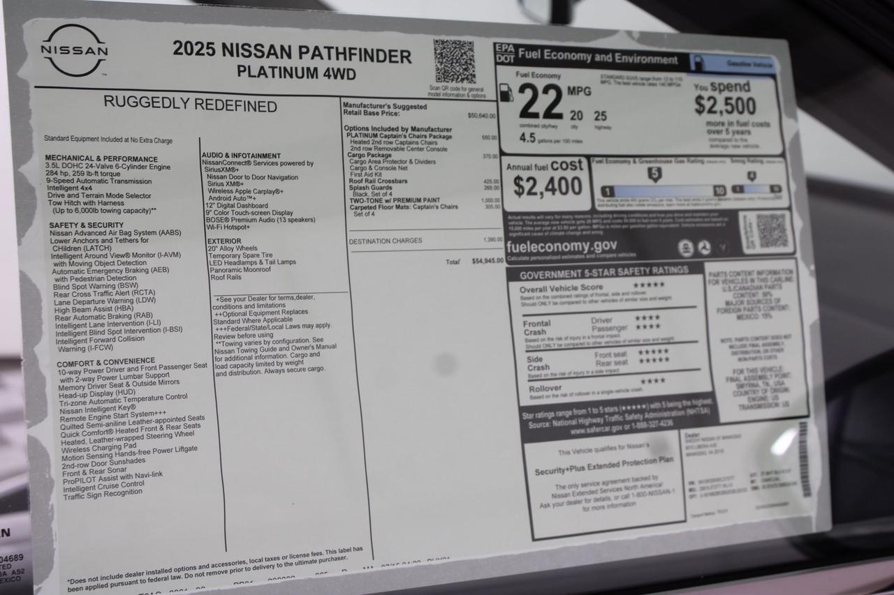 2025 Nissan Pathfinder Platinum Manassas VA