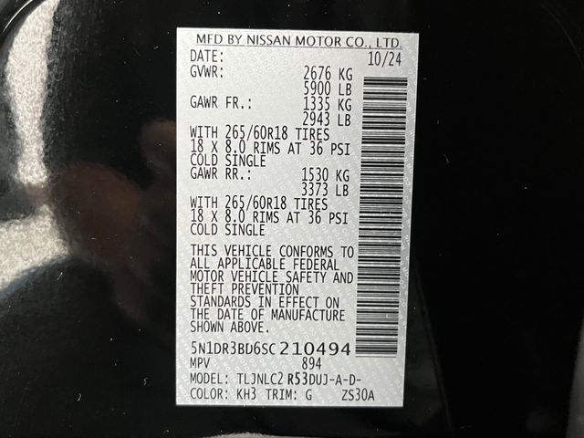 2025 Nissan Pathfinder Rock Creek Carrollton TX