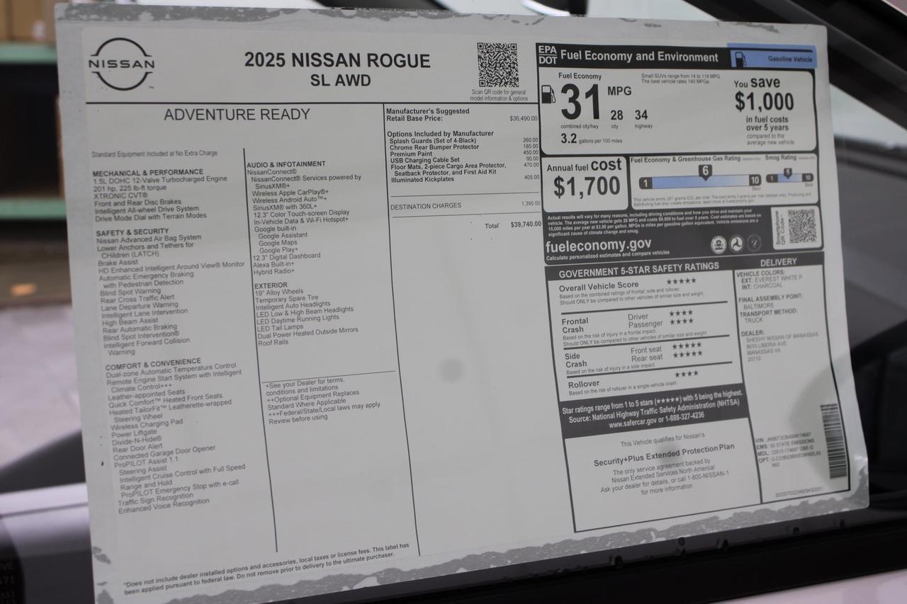 2025 Nissan Rogue SL Manassas VA
