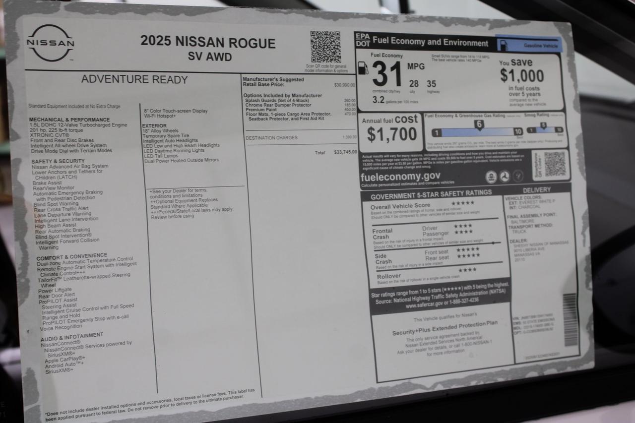 2025 Nissan Rogue SV Manassas VA