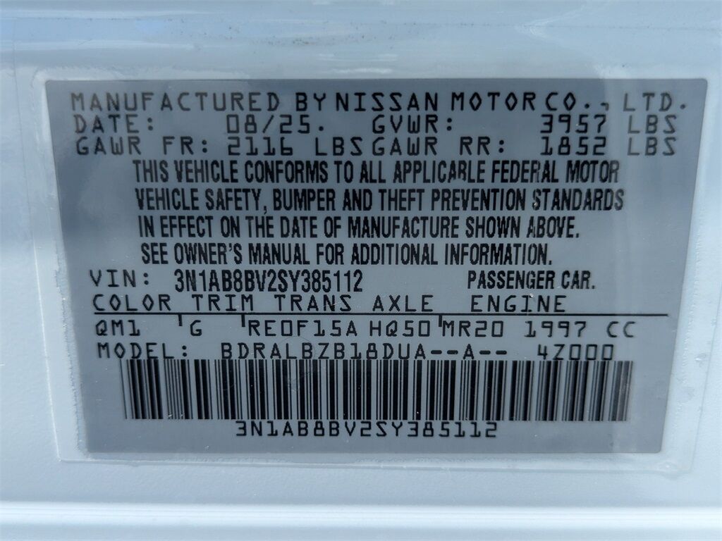 2025 Nissan Sentra S Kennesaw GA