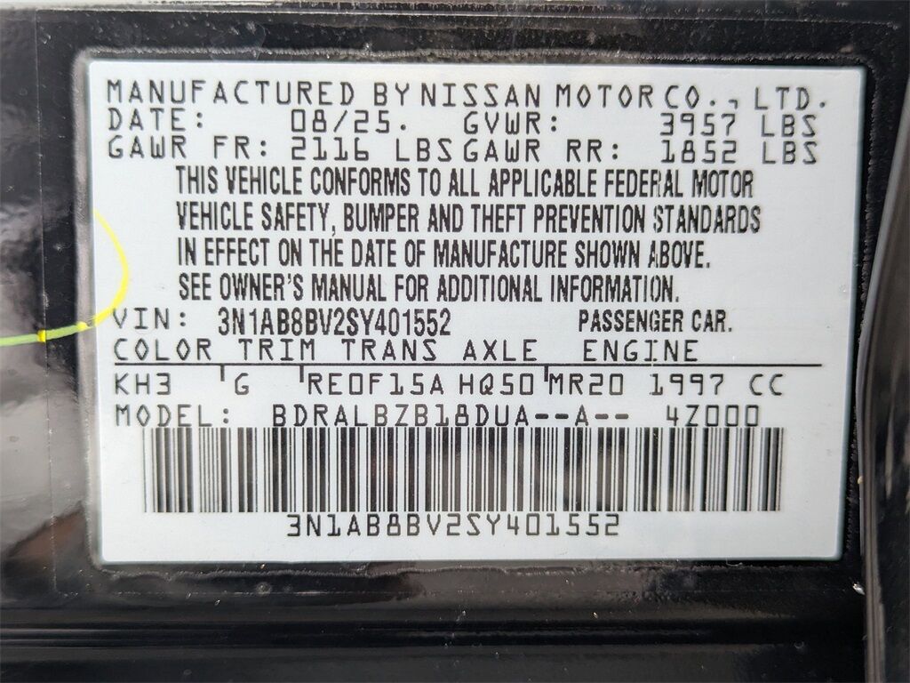 2025 Nissan Sentra S Kennesaw GA
