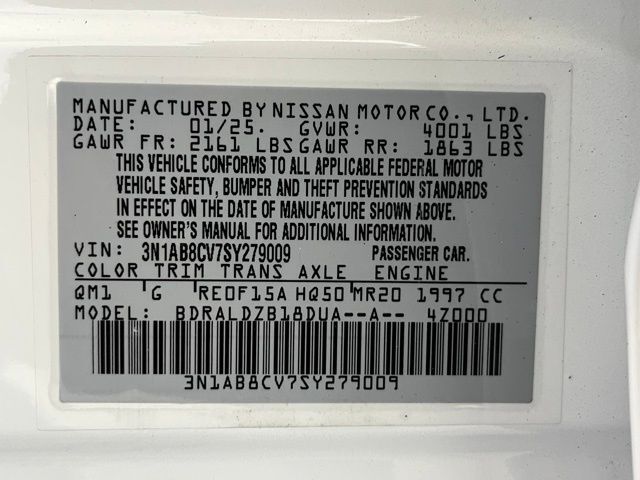 2025 Nissan Sentra SV Carrollton TX