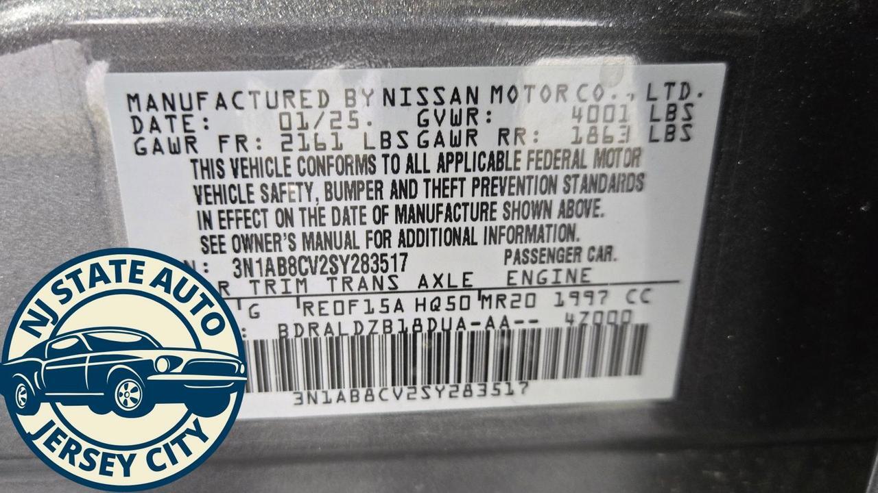 2025 Nissan Sentra SV Jersey City NJ