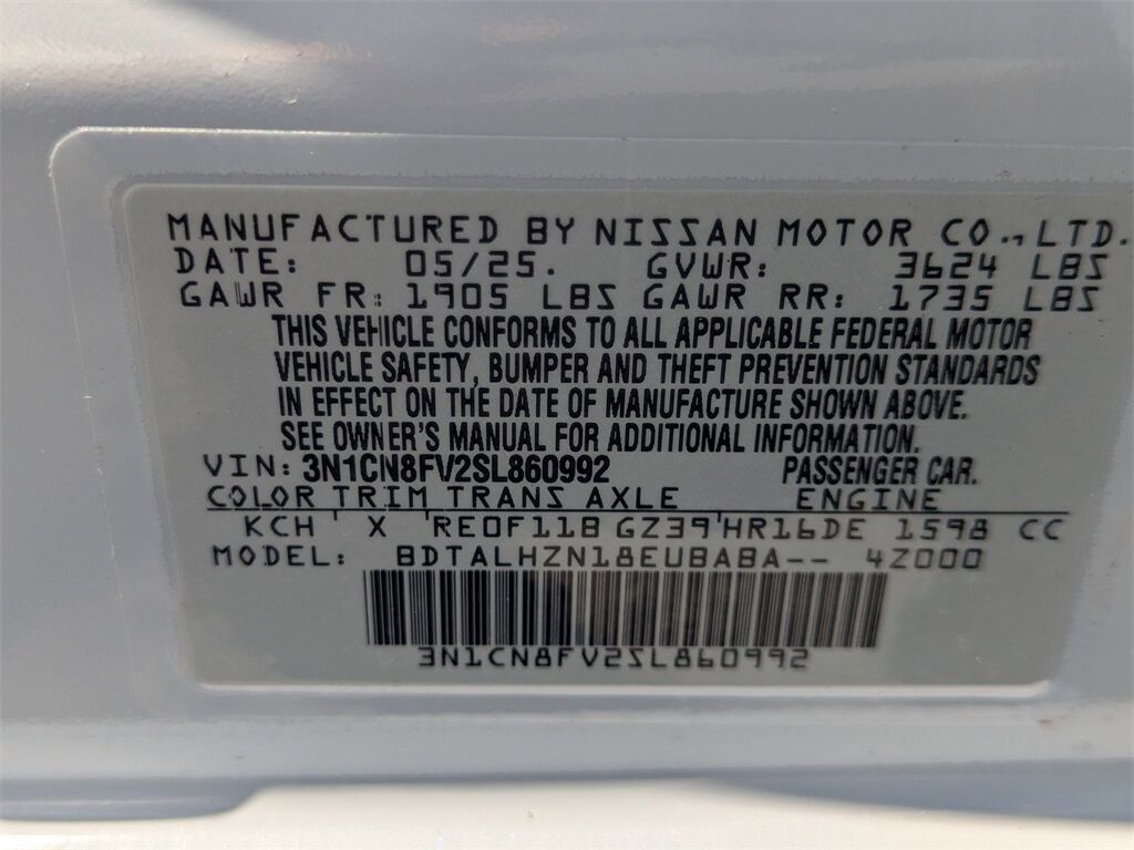 2025 Nissan Versa 1.6 SR Kennesaw GA