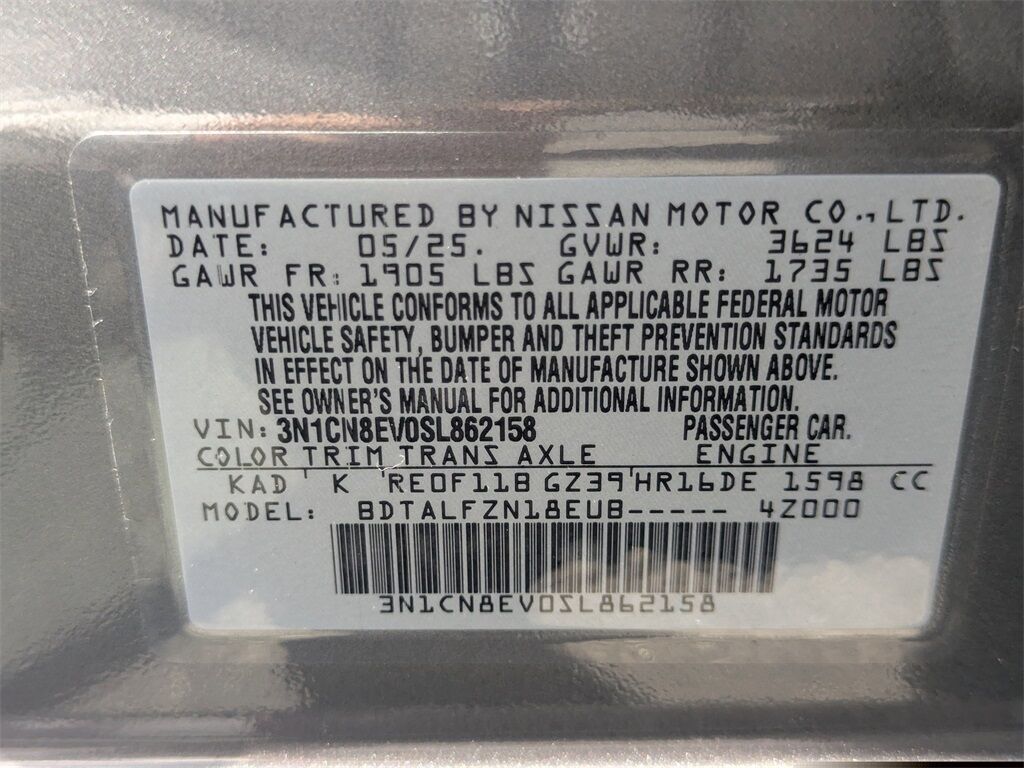 2025 Nissan Versa 1.6 SV Kennesaw GA