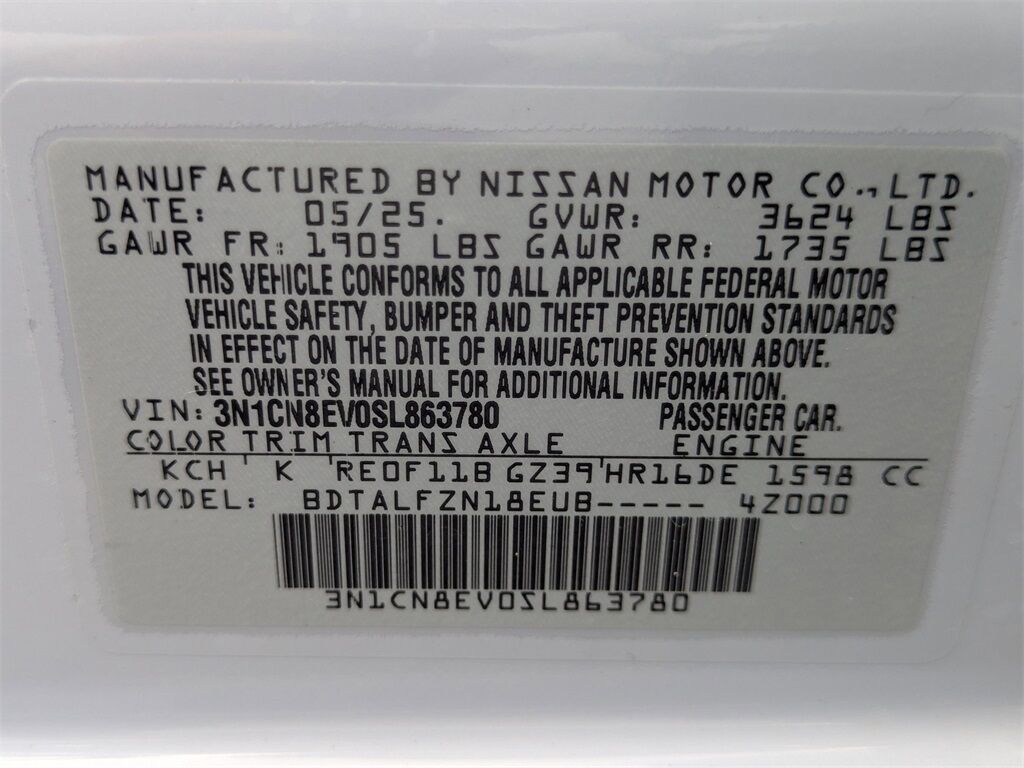 2025 Nissan Versa 1.6 SV Kennesaw GA