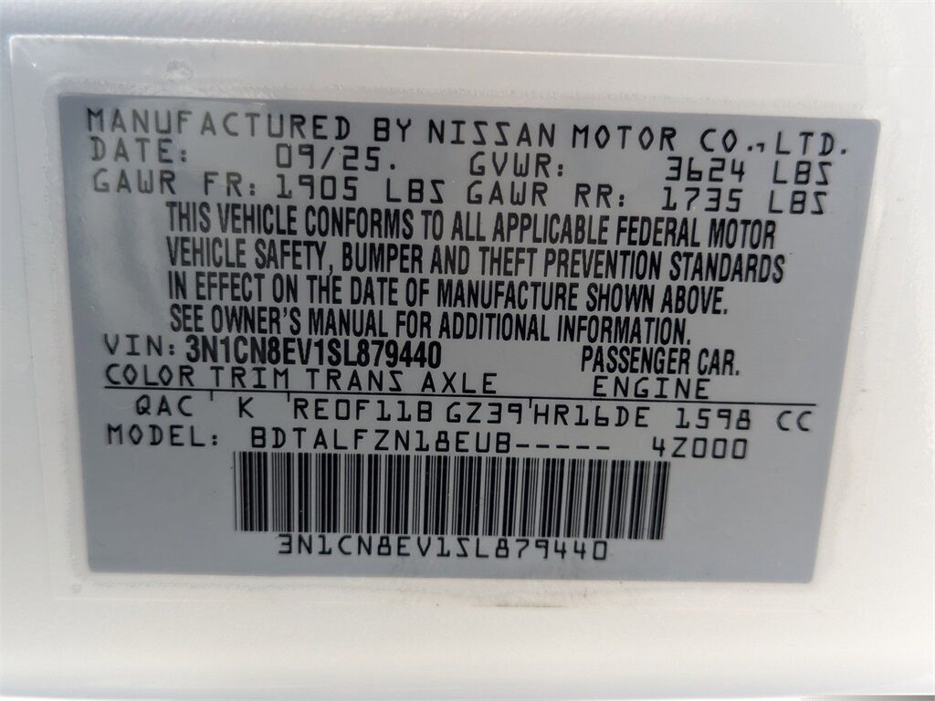 2025 Nissan Versa 1.6 SV Kennesaw GA