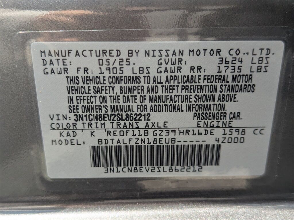 2025 Nissan Versa 1.6 SV Kennesaw GA