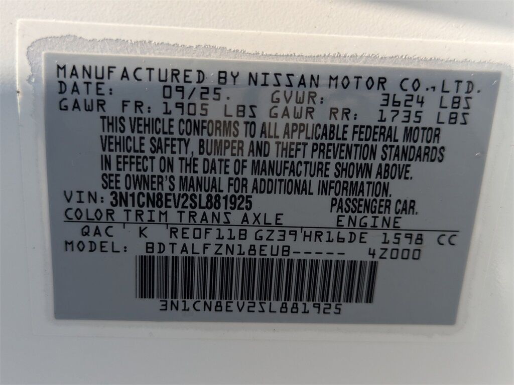 2025 Nissan Versa 1.6 SV Kennesaw GA