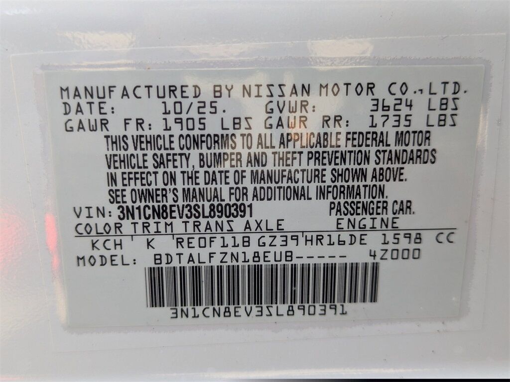 2025 Nissan Versa 1.6 SV Kennesaw GA