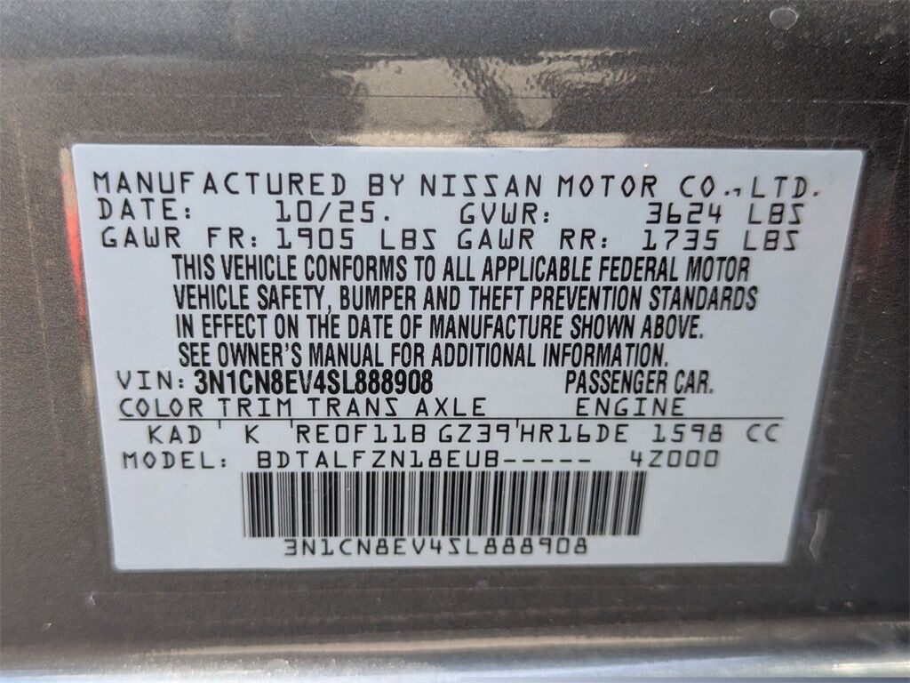 2025 Nissan Versa 1.6 SV Kennesaw GA