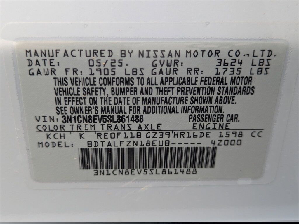2025 Nissan Versa 1.6 SV Kennesaw GA