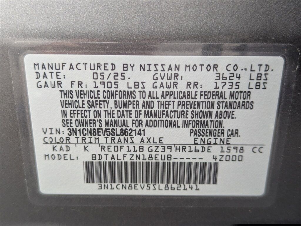 2025 Nissan Versa 1.6 SV Kennesaw GA