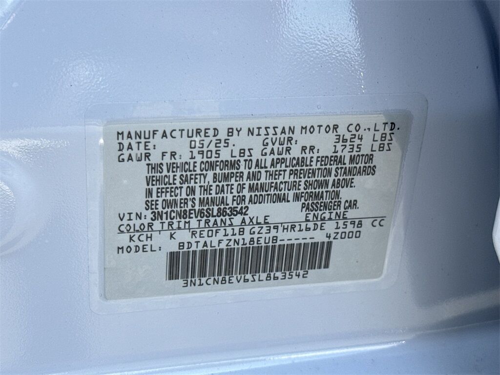 2025 Nissan Versa 1.6 SV Kennesaw GA