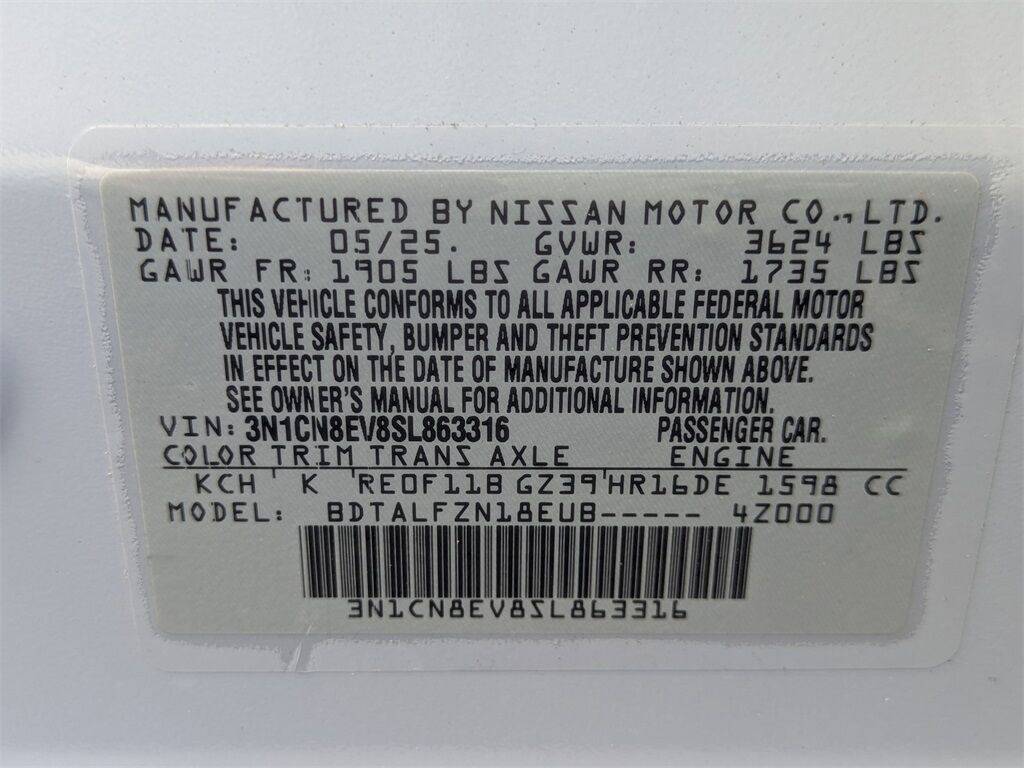 2025 Nissan Versa 1.6 SV Kennesaw GA