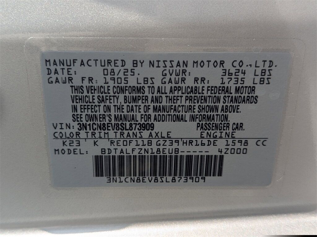 2025 Nissan Versa 1.6 SV photo 20