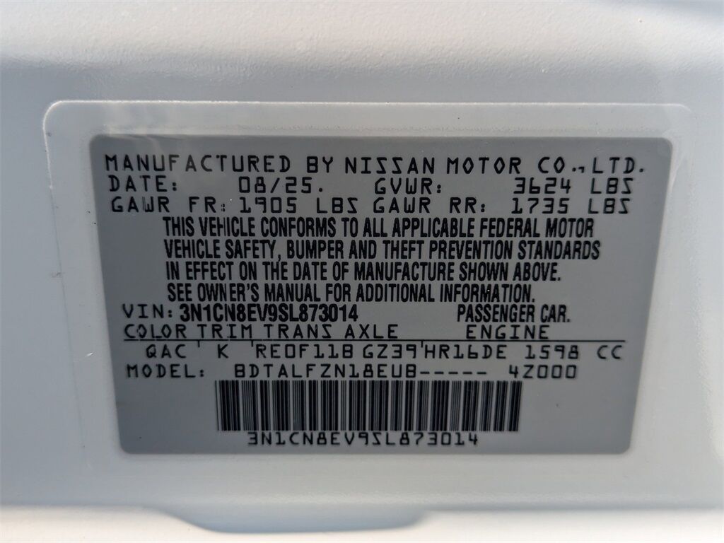 2025 Nissan Versa 1.6 SV Kennesaw GA