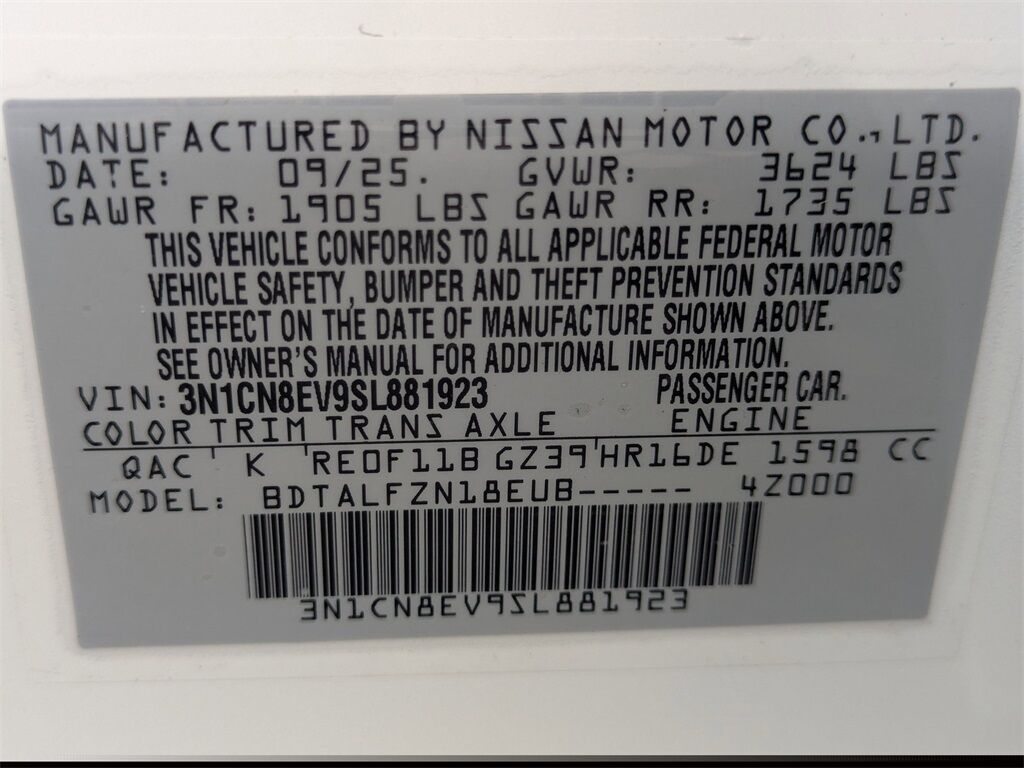 2025 Nissan Versa 1.6 SV Kennesaw GA
