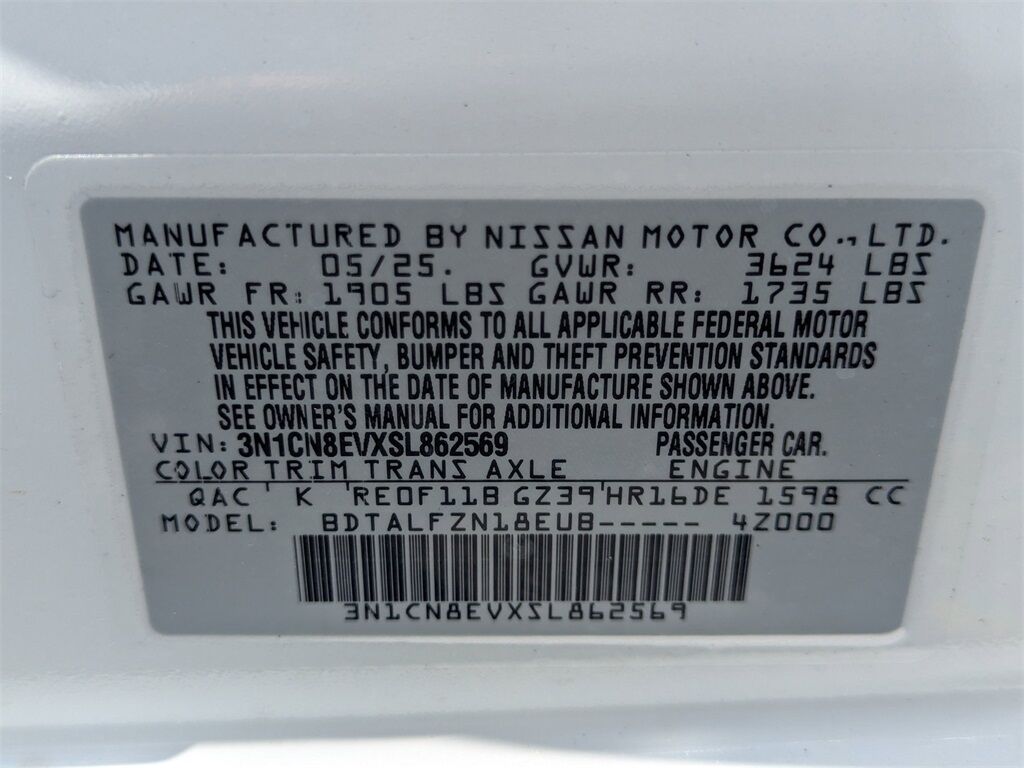 2025 Nissan Versa 1.6 SV Kennesaw GA