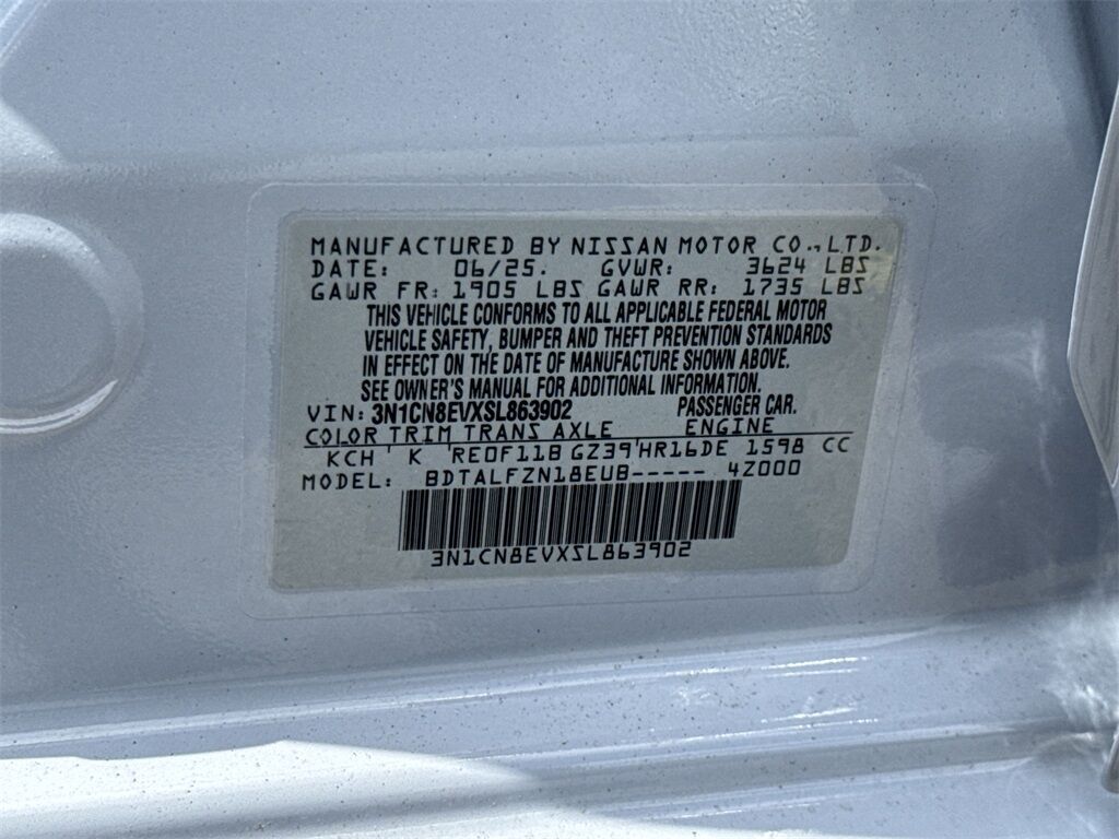 2025 Nissan Versa 1.6 SV Kennesaw GA