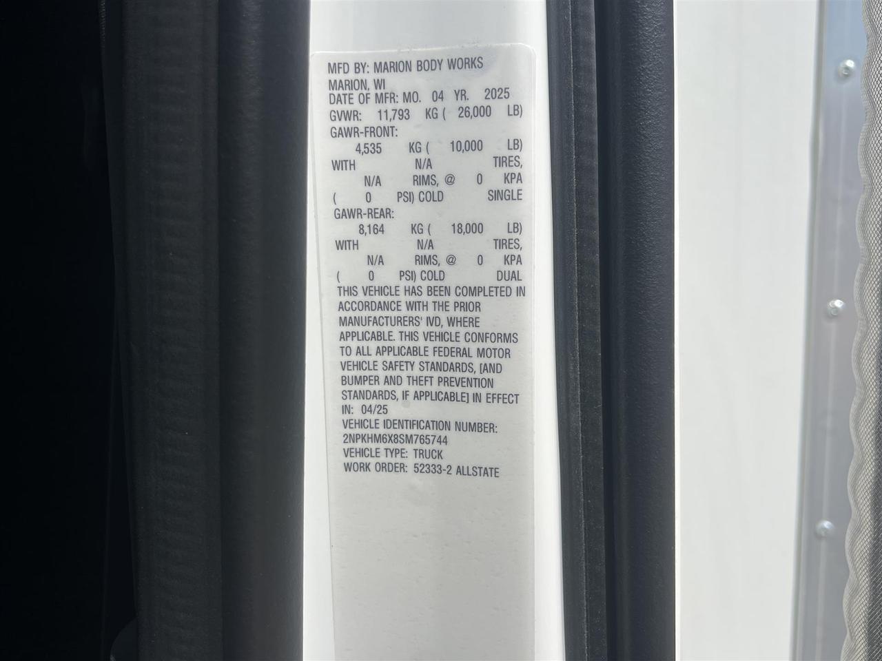 2025 Peterbilt 536 Box Truck Fargo ND