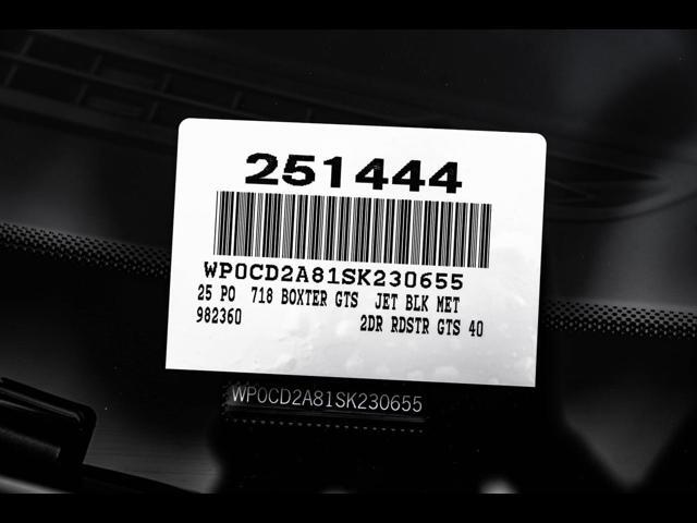 2025 Porsche 718 Boxster GTS 4.0 Pompano Beach FL