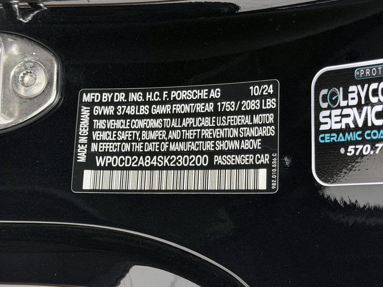 2025 Porsche 718 Boxster Gts 4.0 Newark DE