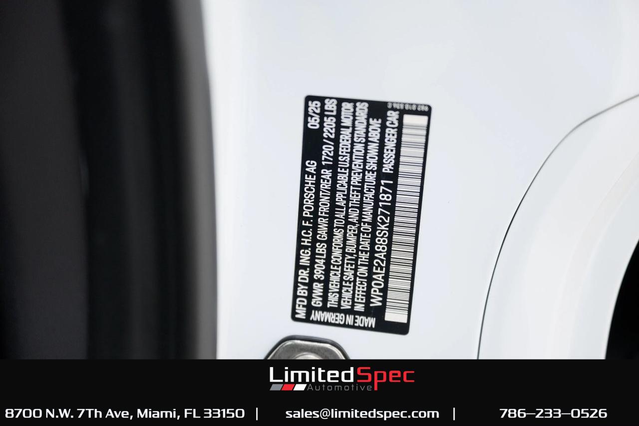 2025 Porsche 718 Cayman GT4 RS Coupe 2D Miami FL