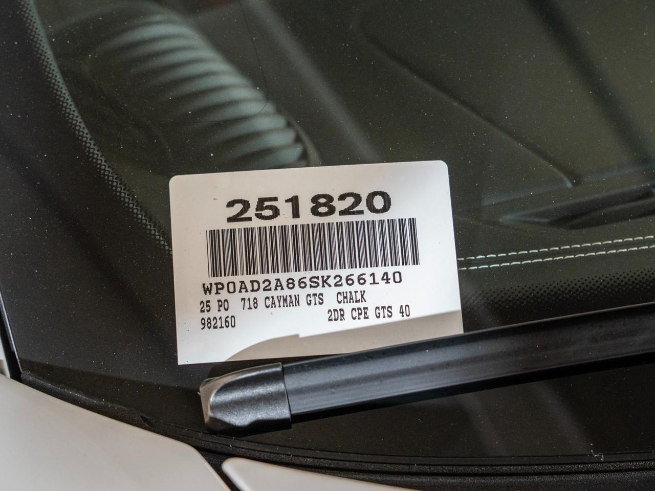 2025 Porsche 718 Cayman GTS 4.0 Pompano Beach FL