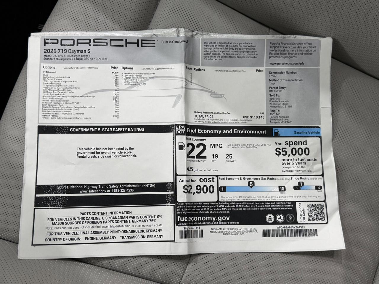 2025 Porsche 718 Cayman S Newark DE
