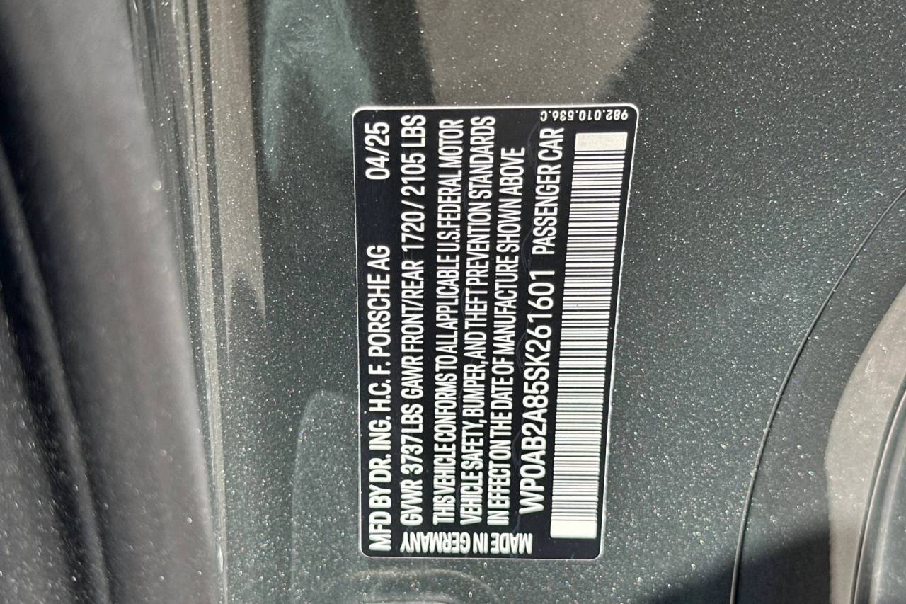 2025 Porsche 718 Cayman S San Luis Obispo CA