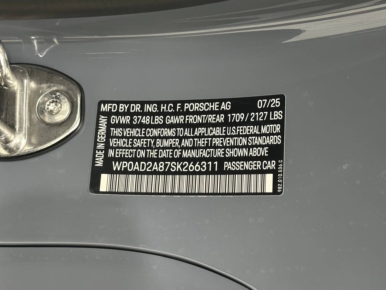 2025 Porsche 718 Gts 4.0 Newark DE