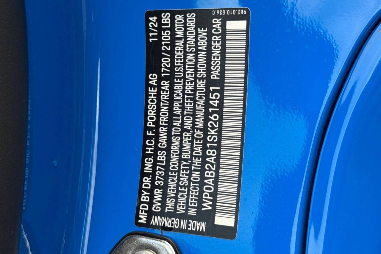 2025 Porsche 718 S San Luis Obispo CA