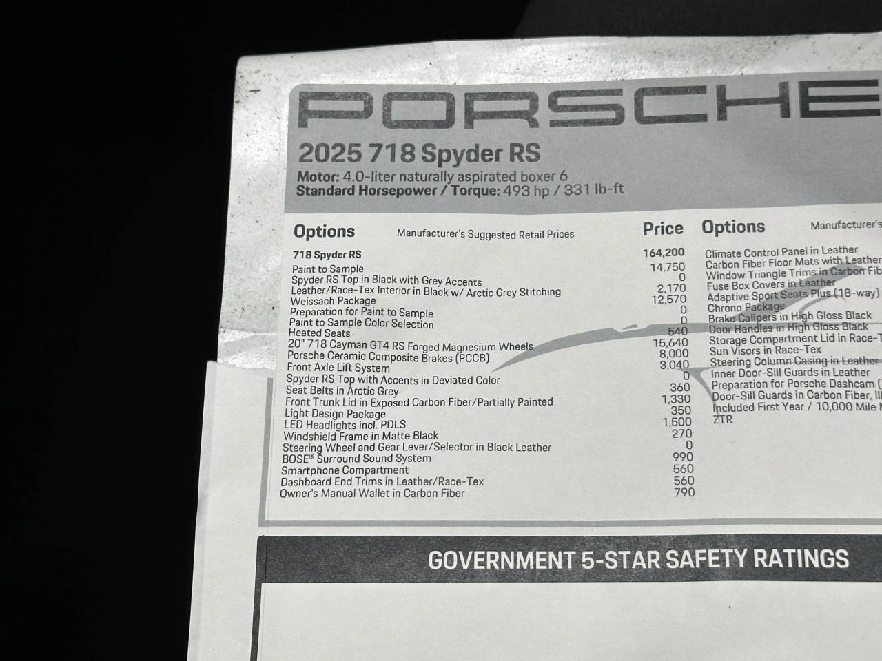 2025 Porsche 718 Spyder RS Newark DE