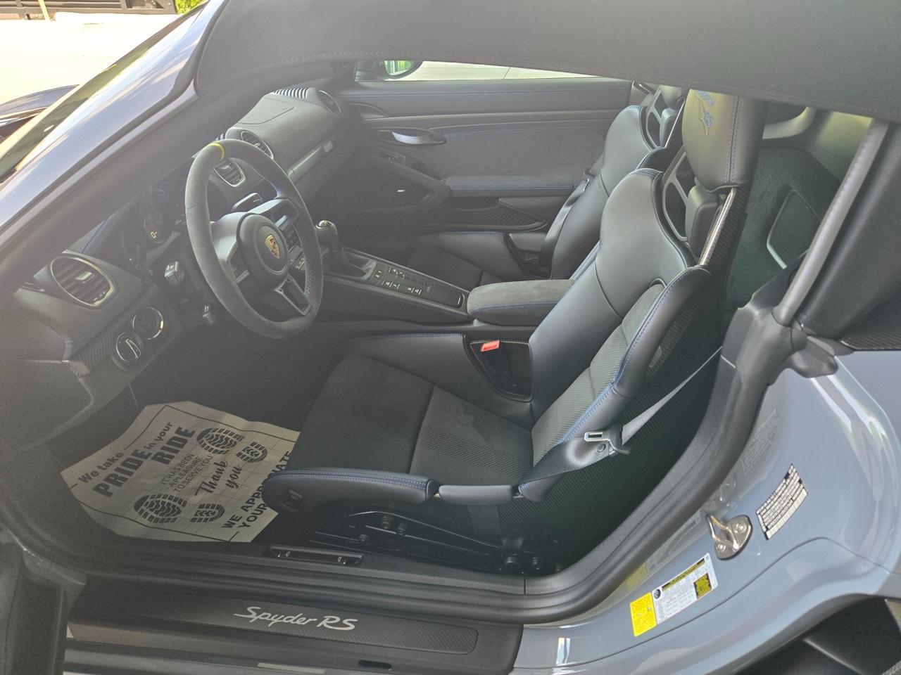 2025 Porsche 718 Spyder RS Weissach Ceramics Front Lift Only 400 Miles Scottsdale AZ