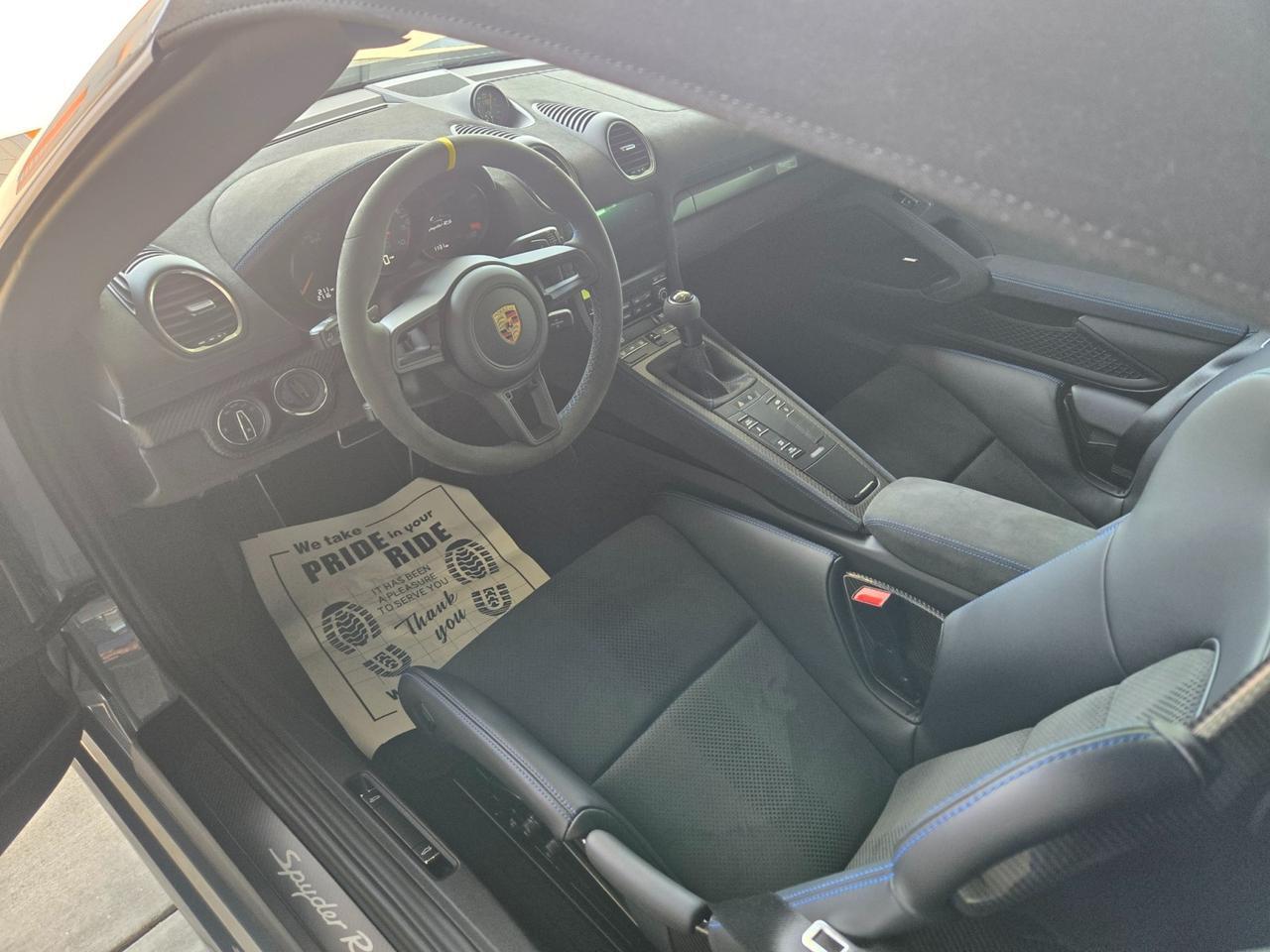 2025 Porsche 718 Spyder RS Weissach Ceramics Front Lift Only 400 Miles Scottsdale AZ