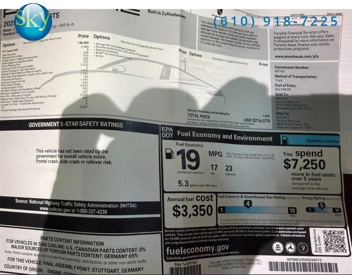 2025 Porsche 911 4 GTS Targa West Chester PA