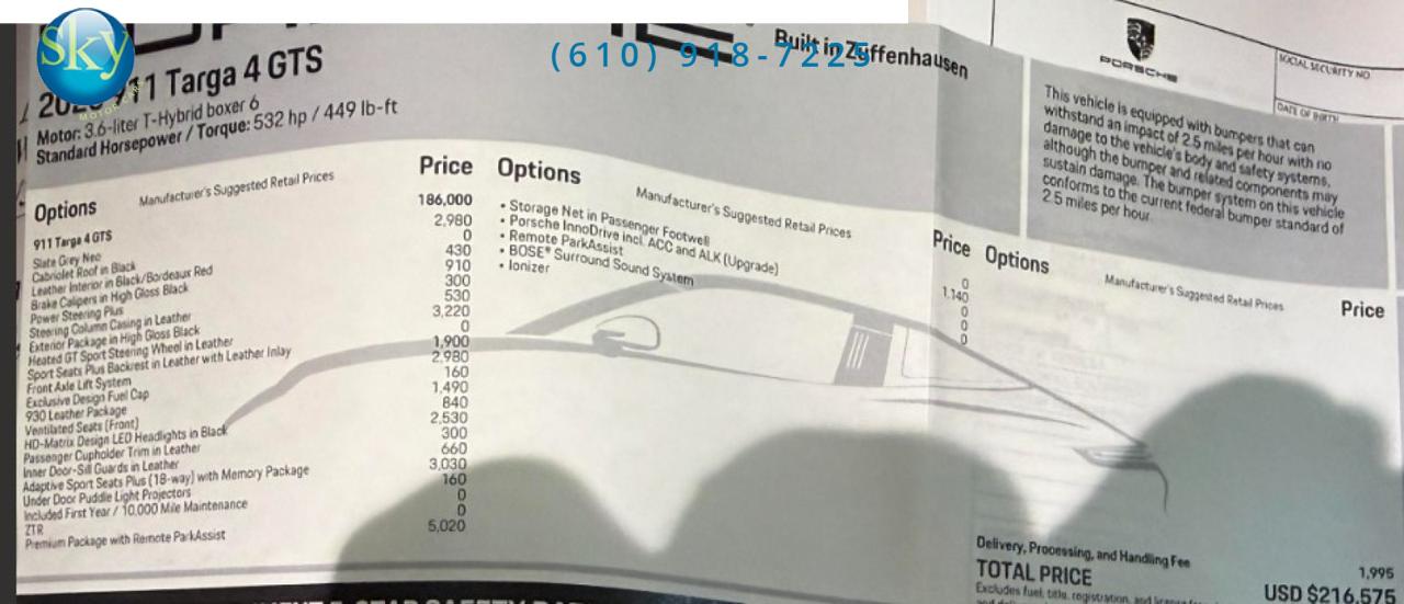 2025 Porsche 911 4 GTS Targa West Chester PA