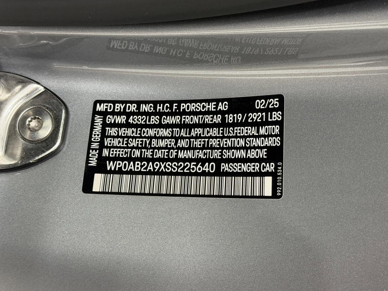 2025 Porsche 911 Carrera 4 GTS Newark DE