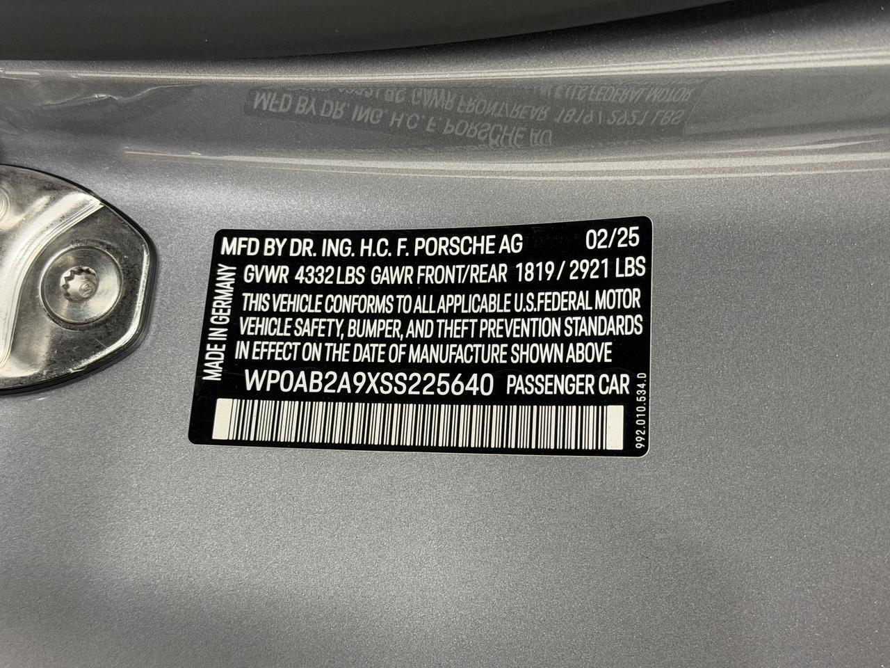 2025 Porsche 911 Carrera 4 GTS Newark DE