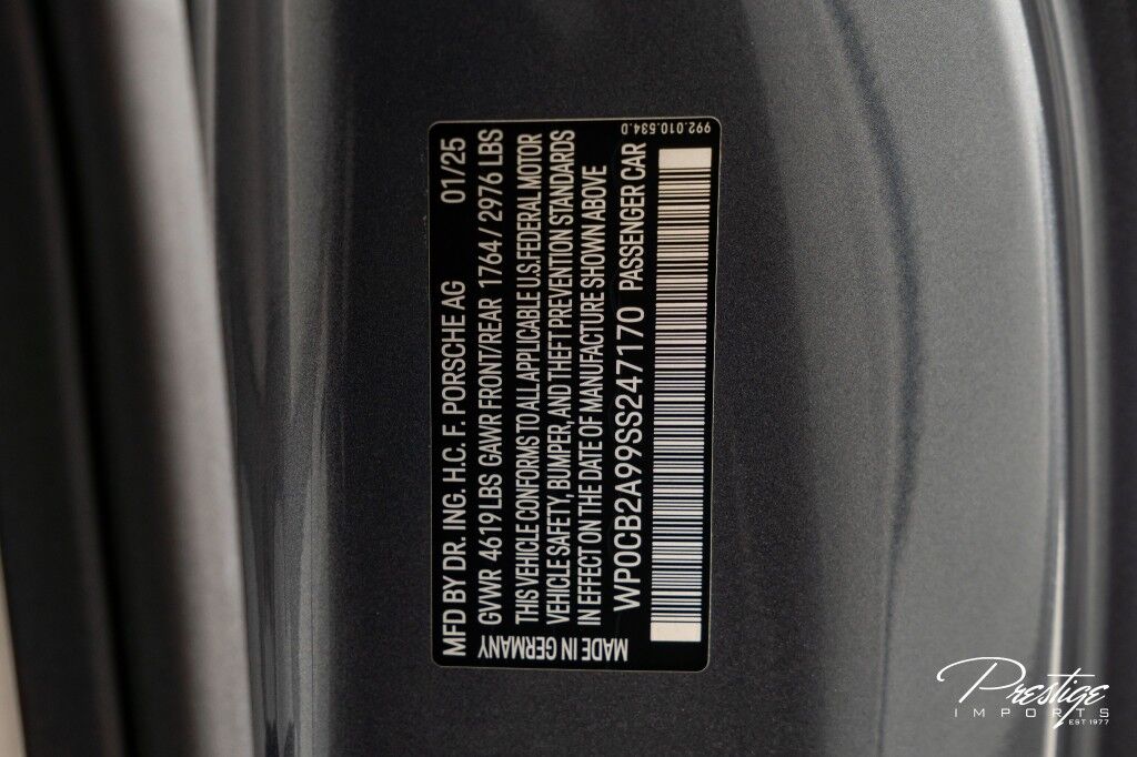 2025 Porsche 911 Carrera GTS Cabriolet North Miami Beach FL